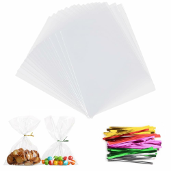 AIVEKE 100 Stück Cellophantüten klar - 10x15cm 🍭🍫🎁 Angebot bei HelloDeals