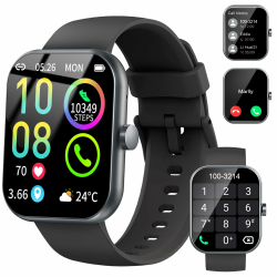 Smartwatch Herren Damen, 1,96'' HD Touch Fitnessuhr mit Telefonfunktion Angebot bei HelloDeals