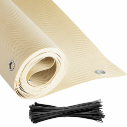 🏡 COVER IT Balkon Sichtschutz Ohne Bohren Beige 80 x 700 cm Angebot bei HelloDeals
