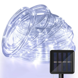 Sonnewelt Solar Lichterkette Aussen 20M 100LED - Lichtschlauch für Weihnachten & Party 🌟 Angebot bei HelloDeals