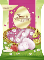 🍫🥚 Lindt Schokolade Erdbeer Mini Eier weiß | Ostern Schokolade 🐰🌸 Angebot bei HelloDeals