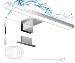 Hommie LED Spiegelleuchte Bad mit Schalter 30CM 5W 4000K Neutralweiß Aluminiumlegierung 💡🔌🎨🌟 Angebot bei HelloDeals