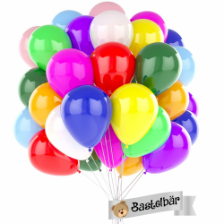 BIO Luftballons Geburtstag 🎈 [100 Stück] • MADE IN EU • Premium Ballons aus 100% Naturlatex Angebot bei HelloDeals