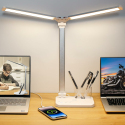🌟 Super Angebot! LED Schreibtischlampe mit Dual Swing Arm 🌟 Angebot bei HelloDeals