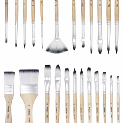 Artecho Pinselset Acrylfarben - Pinsel Set für Aquarell, Öl, Steinmalerei Angebot bei HelloDeals