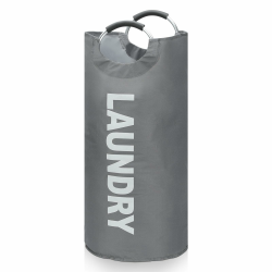 🧺 Faltbarer Wäschekorb aus hochwertigem Oxford-Stoff - 90 l, wasserdicht - Grau 🌟 Angebot bei HelloDeals