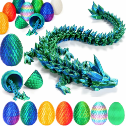 YILCER 3D-gedrucktes Drachenei, Mystery Crystal Dragon Egg Fidget Toys Überraschung 🐉 Angebot bei HelloDeals