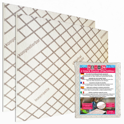 M&H-24 Dunstabzugshaube Flachfilter Universal Zuschneidbar mit Sättigungsanzeige - 2 Stück Angebot bei HelloDeals