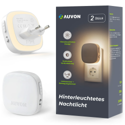 🌟 AUVON Nachtlicht Steckdose mit Bewegungssensor und Dämmerungssensor, 2 Stück 🌙 Angebot bei HelloDeals
