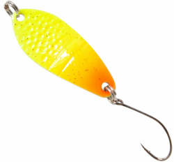 🎣 FTM Spoon Dragon 2,5g 3,2cm - Forellenblinker, gelb-orange m. Glitter/goldfarben Angebot bei HelloDeals