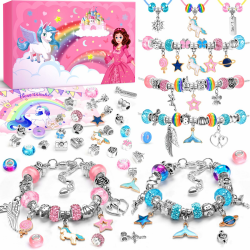 Einhorn Geschenke für Mädchen - Armbänder Selber Machen Bastelset Kinder ab 6 Jahre 🎁 Angebot bei HelloDeals