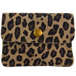 modamoda de P09 Damen Münzgeldbörse Geldbörse Portemonnaie Klein Leder Made in Italy 🌟 P09 Leo Wildleder Stone Angebot bei HelloDeals