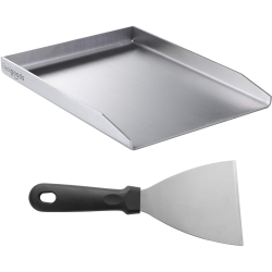 🔥 Smartpeas Edelstahl Grillplatte - 30x40 cm Universal Plancha für Kohle- und Gasgrills 🍔🍳 Angebot bei HelloDeals