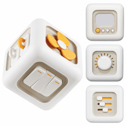 Sensorisches Spielzeug für Kleinkind 1-3 | Montessori Spielzeug ab 1 Jahr 🎲| Reisespielzeug für 12-18 Monate Baby 🚗| Beschäftigungswürfel Geburtstagsgeschenk für 1 Jahr alt Angebot bei HelloDeals