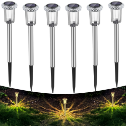 🌞🌿 Auting LED Solarleuchten für Garten, 6 Stück Warmweiß Farben wasserdichte Solarlampe für außen 🌞🌿 Angebot bei HelloDeals