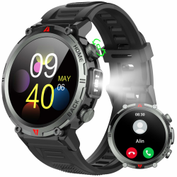 Smartwatch Herren Damen mit Telefonfunktion - 1,45" LCD Sports Smart Watch ⌚ Angebot bei HelloDeals