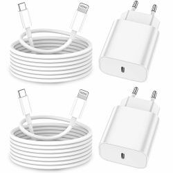 📱🔌 iPhone Ladekabel 2er-Pack 25W Ladegerät [MFi-Zertifiziert] für iPhone 14 13 12 11 Pro Max XS XR X 8 7 6 Plus 5 iPad Angebot bei HelloDeals