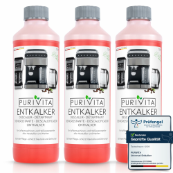 PURIVITA® Universal Entkalker Kaffeevollautomat [3x750ML] 🚰🔧 - Kaffeemaschinen Entkalker Flüssig Angebot bei HelloDeals