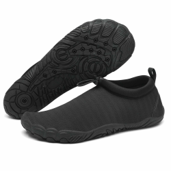 Mishansha Herren Damen Badeschuhe 🩴 Wasserschuhe Gr.36-46 44 EU Schwarz Angebot bei HelloDeals