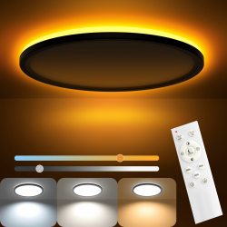 AmazeFan LED Deckenleuchte Dimmbar - 24W 2400LM Deckenlampe mit Fernbedienung Angebot bei HelloDeals