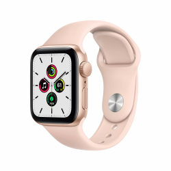 🌟 Angebot: Apple Watch SE 2020 (GPS, 40MM) Aluminiumgehäuse Gold mit Rosé Sportarmband 🌟 Angebot bei HelloDeals