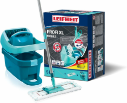 Leifheit Set Wischtuchpresse Profi XL mit Bodenwischer und Rollen 🧼🧹 Angebot bei HelloDeals