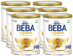 👶🍼 BEBA SUPREME PRE Anfangsmilch 6er Pack - Premium Babynahrung ohne Palmöl Angebot bei HelloDeals