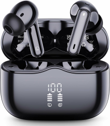 🎧 Bluetooth Kopfhörer 2025 In Ear Kabellos Bluetooth 5.4 Schwarz Angebot bei HelloDeals