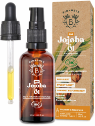 Bionoble Jojobaöl Bio 50ml - 100% Rein, Natürlich und Kaltgepresst 🌿 Angebot bei HelloDeals