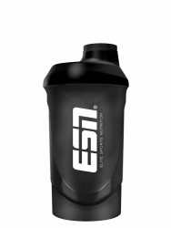ESN Shaker, Black, 600 ml - Auslaufsicher und BPA-frei! 🌟 Angebot bei HelloDeals