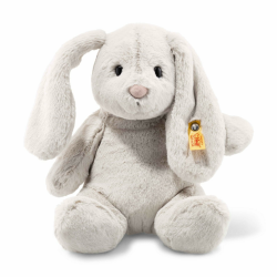 🐰 Steiff Hoppie Hase mit Schlappohren 28 cm hellgrau - Sonderangebot! Angebot bei HelloDeals