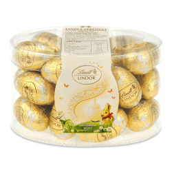 🐰 Lindt Schokolade LINDOR Eier Weiß | 450 g | Oster Schokolade 🍫 Angebot bei HelloDeals