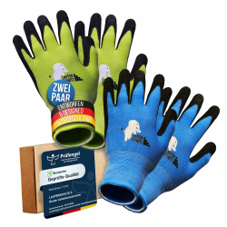 🧤🌱 LAUTER SCHUTZ ® für Kinder: 2 Paar Garten-Arbeitshandschuhe 🌱🧤 Angebot bei HelloDeals