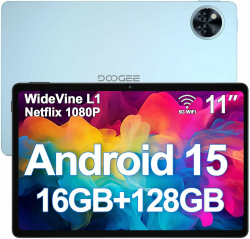 DOOGEE U11 Android 15 Tablet 11 Zoll 16GB RAM +128GB ROM (2TB TF) 8580mAh Gaming Tablet Android Angebot bei HelloDeals