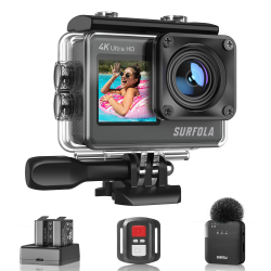 Surfola Action Cam 4K 60FPS Unterwasserkamera 📷🌊 Angebot bei HelloDeals