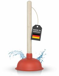 Klangfeiler® Abflussreiniger Pömpel - Extra Saugstark & Made in Germany 🪠👍✅🧼🇩🇪 Angebot bei HelloDeals