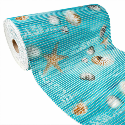 DecoMeister Badematte Weichschaummatte Duschvorleger Badläufer Badteppich Seaside 50x65 cm Angebot bei HelloDeals