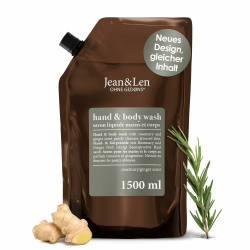 🌿🌸 Jean & Len Hand & Body Wash Rosemary und Ginger im Nachfüllbeutel 🌸🌿 Angebot bei HelloDeals