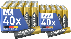 VARTA Batterien Mischpack 80 Stück, AA 40 Stück + AAA 40 Stück ⚡🔋 Angebot bei HelloDeals