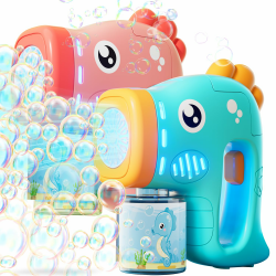 Seifenblasenmaschine Kinder 2 Pack, Automatische Seifenblasenspielzeug 1000+ Seifenblasen/Min 🌈🎉 Angebot bei HelloDeals