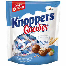 😋 Knoppers Goodies Knusper Minis (1 x 180 g) – Schokoladenüberzogene Waffelkugeln Angebot bei HelloDeals