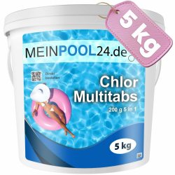 MEINPOOL24.DE Chlor Multitabs 5 in 1-200 g Tabs Multi Chlortabletten 🏊‍♂️ Angebot bei HelloDeals