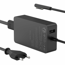 🔌 Surface Ladekabel 65W 15V 4A Microsoft Ladegerät Netzteil für Surface Pro 11/10/9/8/7/Pro 7+/Pro 6/Pro 5/Pro 4/Pro 3/X, Surface Laptop 7/6/5/4/3/2, Surface Go 4/3/2, Surface Book 3/2/1, mit USB-Port Angebot bei HelloDeals