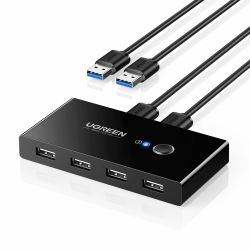 UGREEN USB Switch 2PC KVM USB Switch 2 In 4 Out 🖱️🖥️ Angebot bei HelloDeals