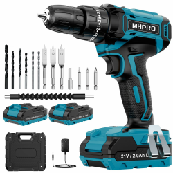 MHPRO Akkuschrauber 21V mit 2 Akkus 2.0Ah 🛠️🌿 Angebot bei HelloDeals