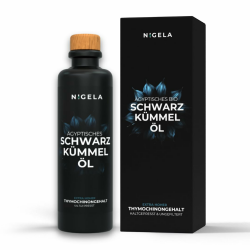 Angebot: Nigela BIO Schwarzkümmelöl - Hochkonzentriertes & zertifiziertes Black Seed Oil aus Ägypten in Steinkrug Flasche Angebot bei HelloDeals