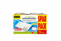 🌬️ UHU Luftentfeuchter Nachfüllbeutel Sparpack - 3 x 450 g 🌧️ Angebot bei HelloDeals