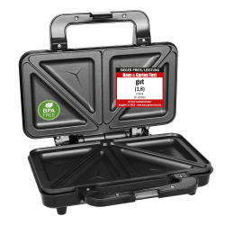 🥪🔥 Emerio Doppel Sandwich Maker 900W Schwarz 🔥🥪 Angebot bei HelloDeals