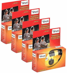 4X 1A Photo PORST Einwegkamera/Hochzeitskamera/Partykamera Edition Topshot in rot/orange 📸🎉 Angebot bei HelloDeals