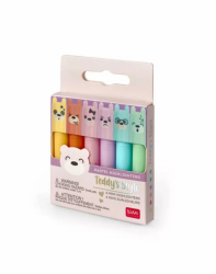 Legami - Teddy's Style: Set mit 6 Mini-Textmarkern Angebot bei HelloDeals